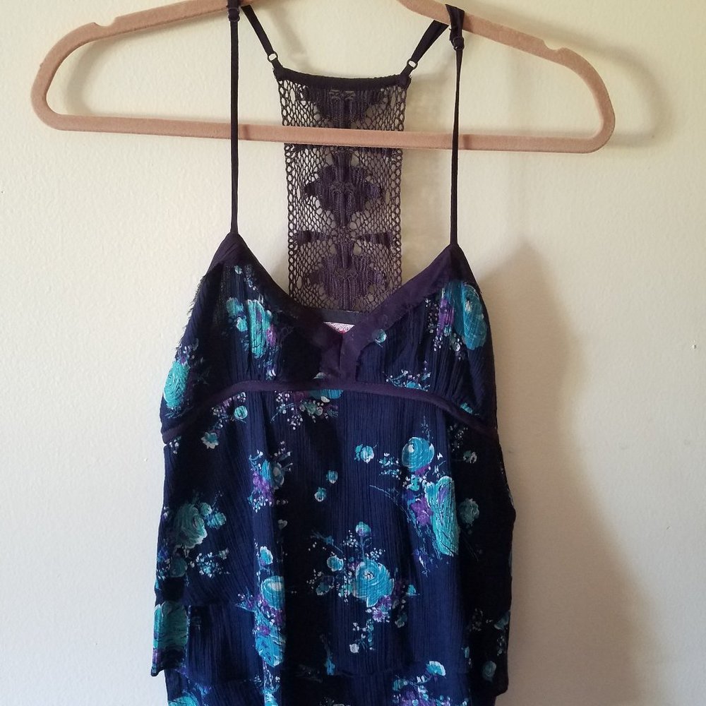 Free People Floral Tank